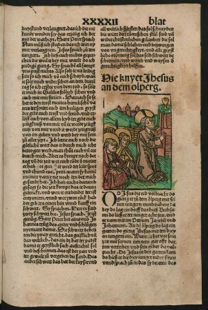Hie knyet Jhesus an dem olperg.