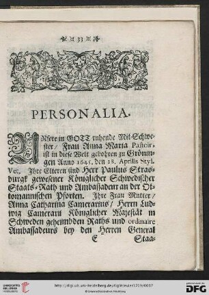 Personalia