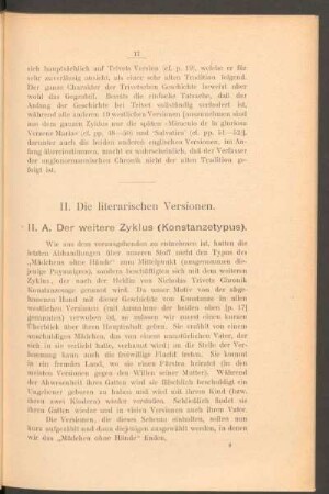 II. Die literarischen Versionen.