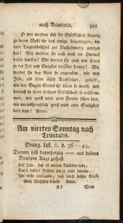 505-515, Am vierten Sonntag nach Trinitatis.