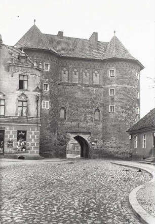 Heilsberg, Hohes Tor : Heilsberg (Lidzbark Warminski/Polen). Hohes Tor. Stadtseite