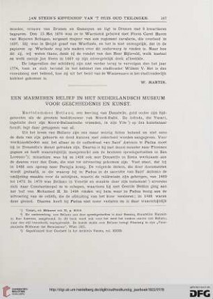 3.Ser. 2.1922: Een marmeren relief in het nederlandsch museum voor geschiedenis en kunst