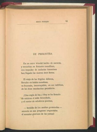 De primavera