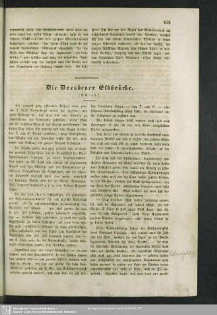Die Dresdener Elbbrücke (Schluß)