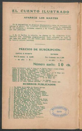 Números publicados