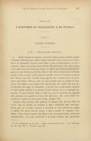 Titolo III. I rapporti di figliazione e di tutela