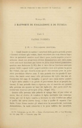 Titolo III. I rapporti di figliazione e di tutela