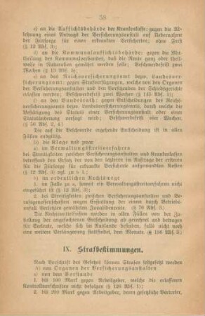 IX. Strafbestimmungen