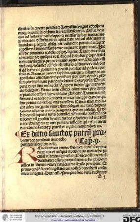 Ex dictis sanctorum patrum probatur, quod peculium monachorum interdictum sit.