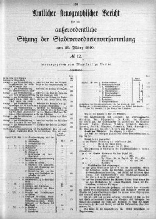 No. 12, 30. März 1910
