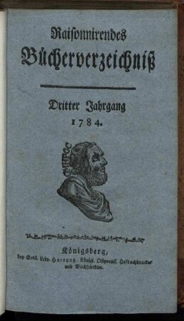 1784: Raisonnirendes Bücherverzeichniß