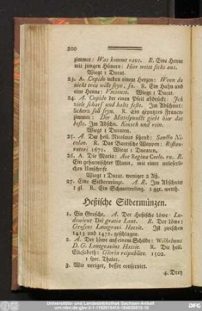 Heßische Silbermünzen.