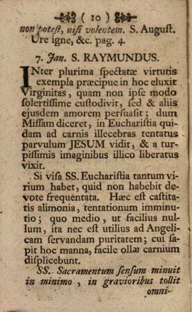 Flores Quotidiani Sive Sanctorum Castitatis amantium exempla : Per singulos anni dies Collecta Et Castorum Hominum Imitationi Proposita