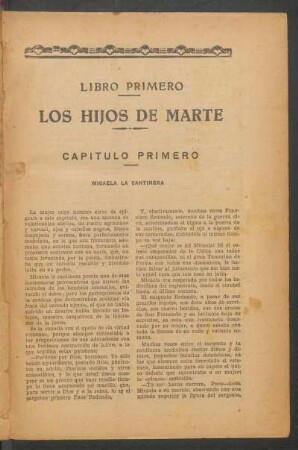 Libro primero - Los hijos de Marte