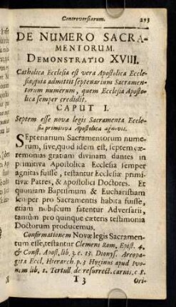 293-307, De Numero Sacramentorum. Demonstratio XVIII. Cap. I. - III.