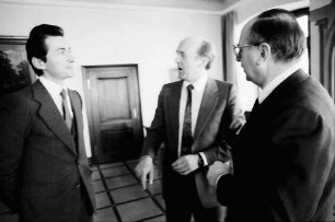 Freiburg: Empfang des italienischen Botschafters in Deutschland; Luigi Vittorio Ferraris und H. Musella (Konsul, Freiburg)