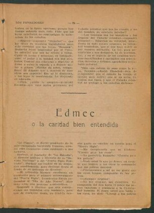 Edmée o la caridad bien entendida