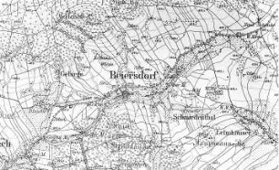 Beiersdorf. Meßtischblatt, Sekt. Neusalza, 1883