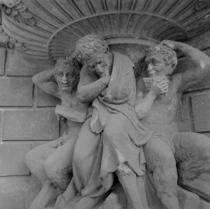 Wandbrunnen : Dresden. Zwinger. Wandbrunnen (1701/1800) am Deutschen Pavillon