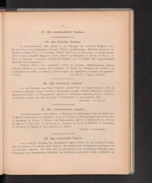 18. Das paedagogische Seminar.