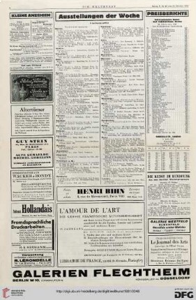 Nr. 43 (25. Okt. 1931), S. 4: Preisberichte