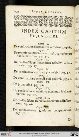 Index capitum hujus libri