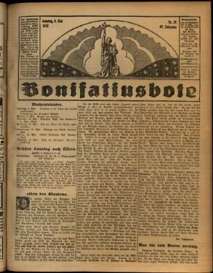 Erste Ausgabe vom Sonntag, den 08. Mai 1932.