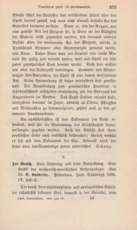 673-676 [Rezension] Gutberlet, Constantin, Der Mensch