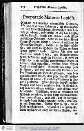 Praeparatio Materiae Lapidis