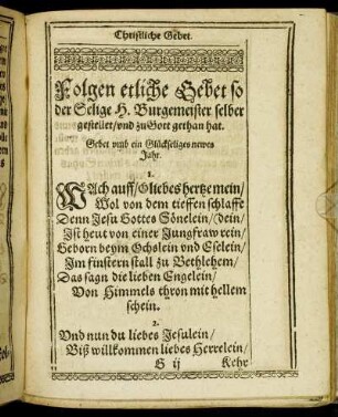 Folgen etliche Gebet [...]