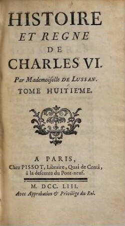 Histoire Et Regne De Charles VI., 8