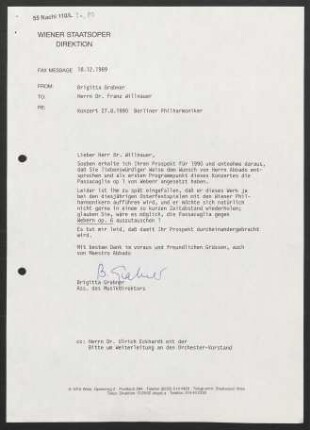 Brief an Franz Willnauer, 18.12.1989