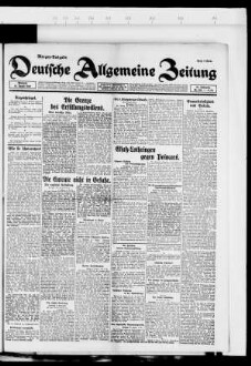 Deutsche allgemeine Zeitung, Morgen-Ausgabe