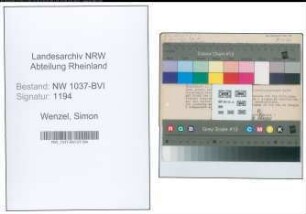 Entnazifizierung Simon Wenzel , geb. 01.07.1906 (Angestellter)