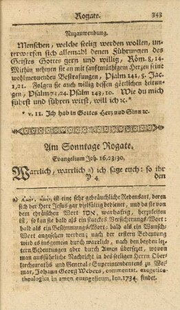 Am Sonntage Rogate
