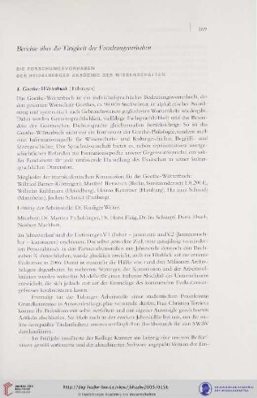 Die Forschungsvorhaben der Heidelberger Akademie der Wissenschaften