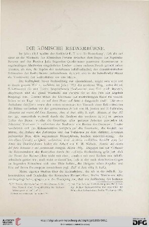 4: Die römische Rednerbühne