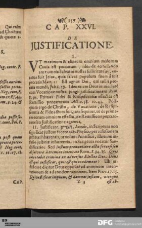 Cap. XXVI. De Justificatione.