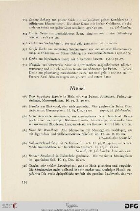 Möbel (Nr. 960-1062)