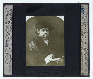 Rembrandt (nach), Selbstbildnis mit Skizzenbuch (Dresden GAM 1569)