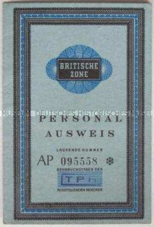 Personalausweis der Britischen Zone