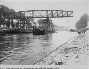 Versetzung des Obereisesheimer Steges nach Untereisesheim/Neckar