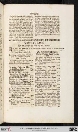Das siebende Capitel: Vom Obertheil der Dorischen Ordnung