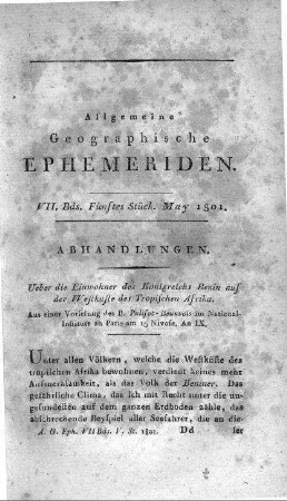 Fünftes Stück May 1801