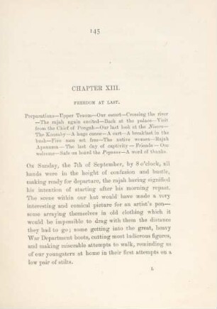 Chapter XIII. Freedom at last