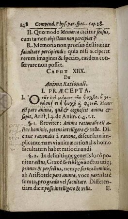 Caput XIIX. De Anima Rationali.