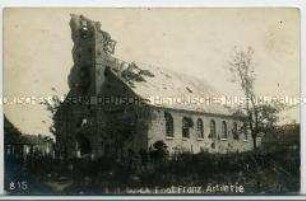 Zerstörte Kirche von Poelkapelle