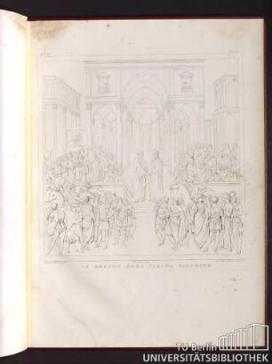 Tav. X. la regina Saba visita Salomone.