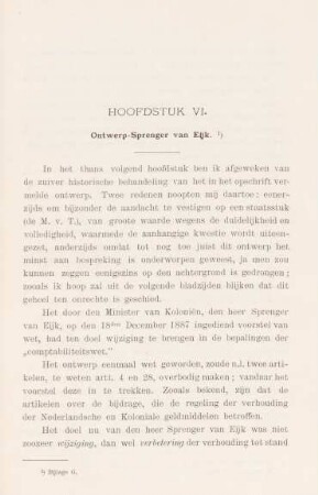 Hoofdstuk VI. Ontwerp-Sprenger van Eijk