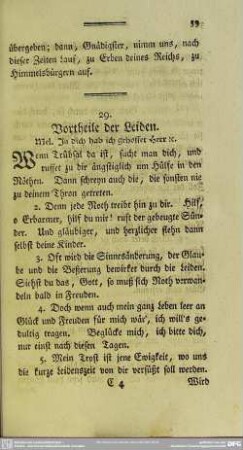 29. Vortheile der Leiden